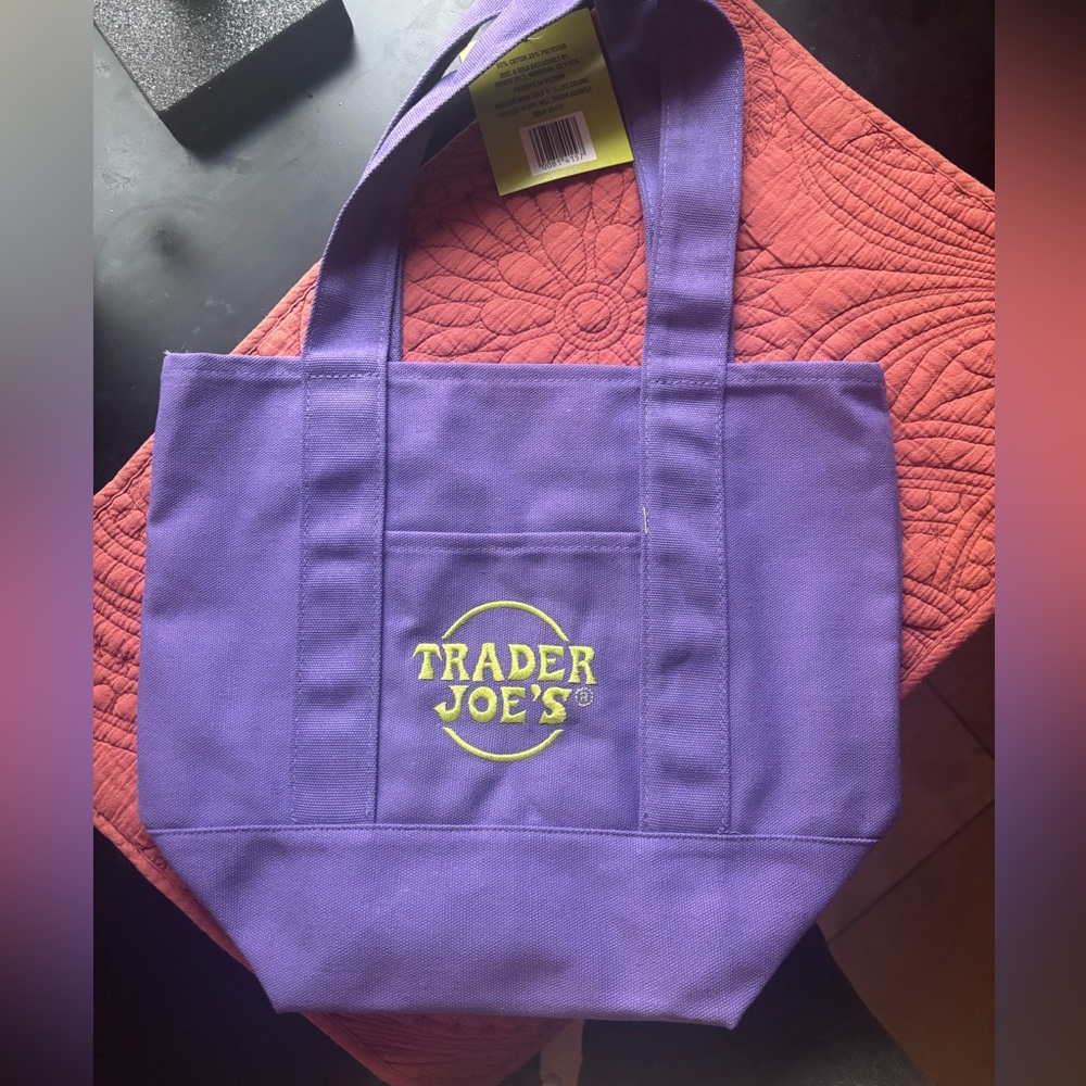 NWT Trader Joe's Halloween Limited Edition Canvas Mini Tote